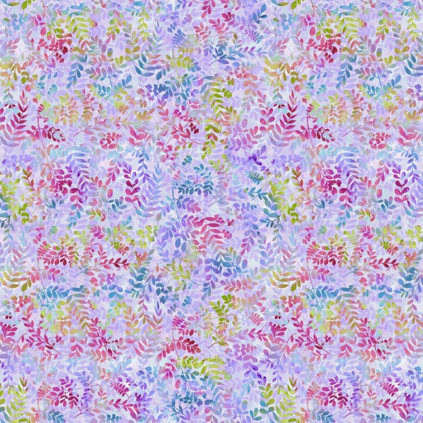 Fairy Tale Forest Collection, "Rainbow Ferns" , from Henry Glass Fabrics