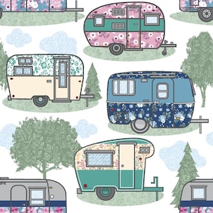 Comfy Flannel- Glamping Camper Flannel -100% cotton Flannel, yard