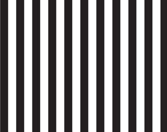 Camelot, Mixology - Stripes - black and white  - 100% cotton