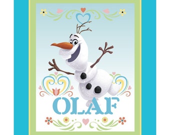 Disney Frozen, Dancing spring Olaf Panel, cotton