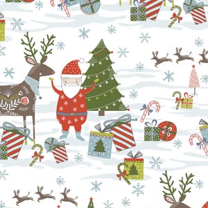 Quilters Pallete fabrics , &quot;Happy Holidays&quot;  Santa&#39;s Christmas, yard