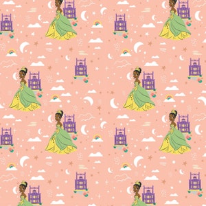Heart of a Princess  Collection - TIANA in Coral -  from Camelot fabrics,