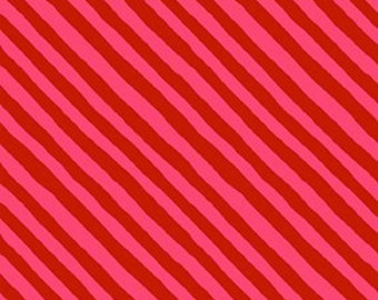 Happy Go Lucky, Rote diagonale Streifen von Jennifer Heynen