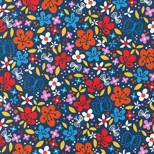 Cherry Blossom Garden by Wendy Kendall, BUTTERFLY Garden ages in Blue, yard