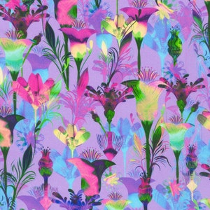 Florence, in Petal Lavender Flowers - from Robert Kaufman fabrics, 100% cotton