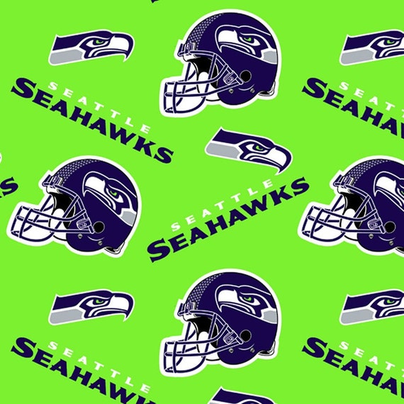 Seattle Seahawks Football NFL, Fleece - Go HAWKS, Green, Yard