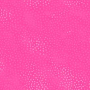 Telas 3 Wishes, puntos descoloridos sobre rosa fuerte, 100 % algodón