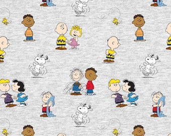 Peanuts,  Charlie Brown & Gang Classic, 100% cotton, LAST Yard