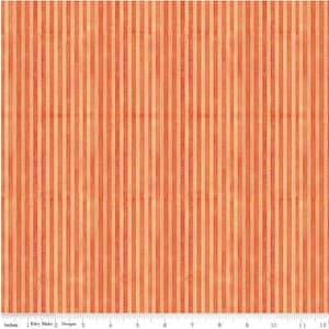 Ghoul Friends - Stripes in Orange - blender - from Riley Blake Designs,  100% cotton