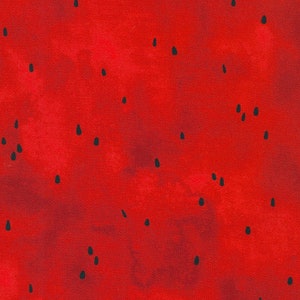 WishWell Sweetness,  Watermelon seeds in Ladybug Red, 100% Cotton