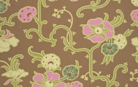 Amy Butler Fabric, Velvet Vines in Almond, Gypsy Caravan collection, yard