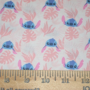 Camelot, STITCH Ohana Collection, Garden Stitch on White with pink