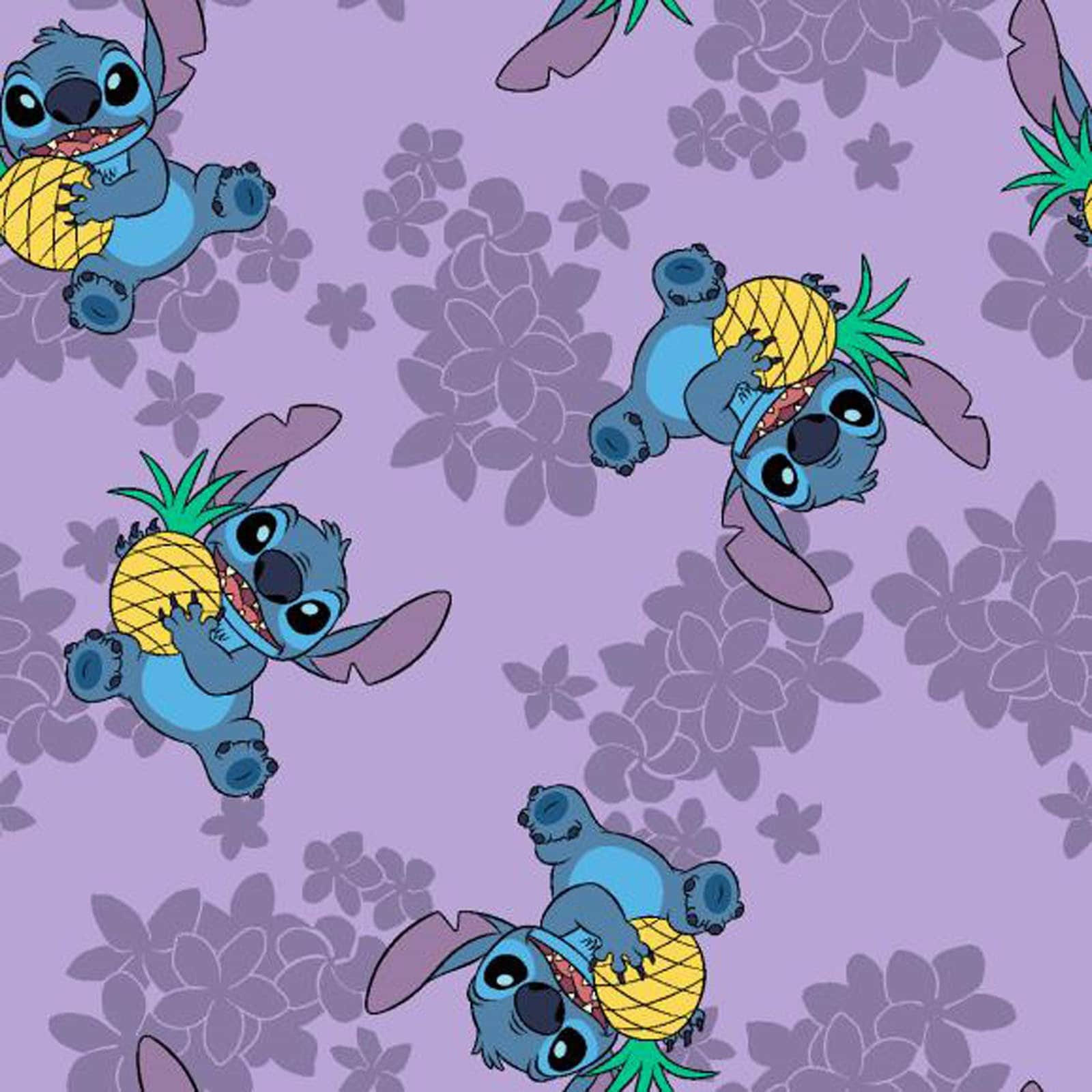 Disney Lilo & Stitch Stay Weird Purple Stitch Stainless Steel