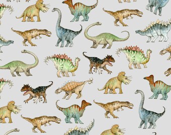 Comfy Flannel- Dinosaur Flannel -100% cotton Flannel, yard