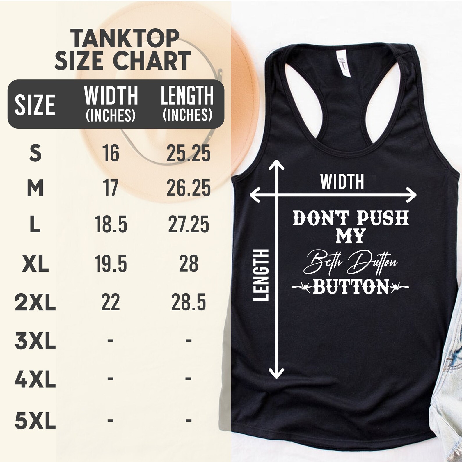 Don't Push My Beth Dutton Button Yellowstone Lover Etsy