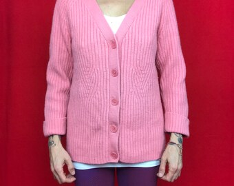 BARBA Womens 2053257528PINK Pink Wool Sweater 
