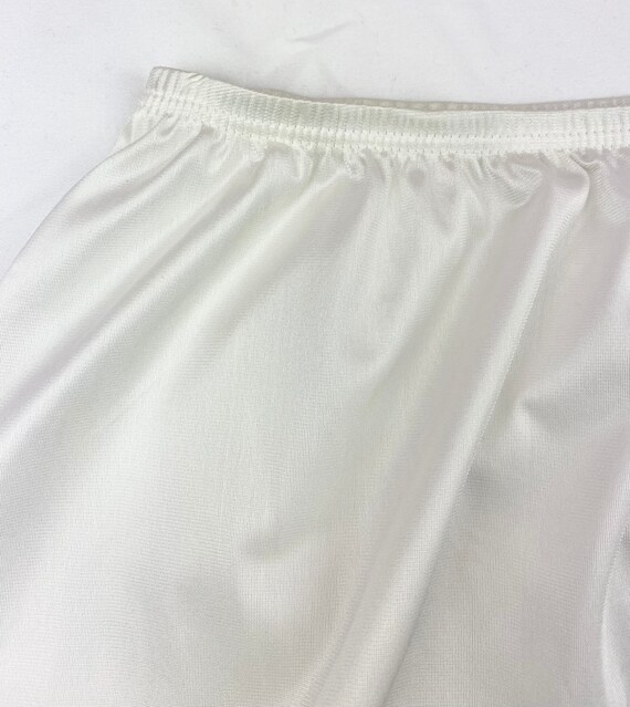 Vintage 80s 90s white slip,under skirt slip,size … - image 3