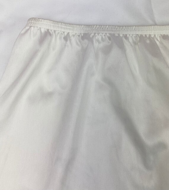 Vintage 80s 90s white slip,under skirt slip,femin… - image 2