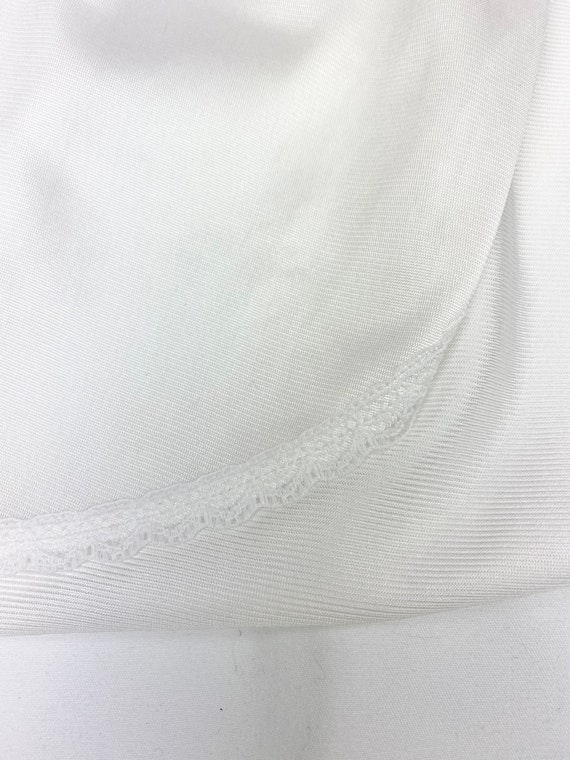 Vintage 80s 90s white slip,under skirt slip,size … - image 4