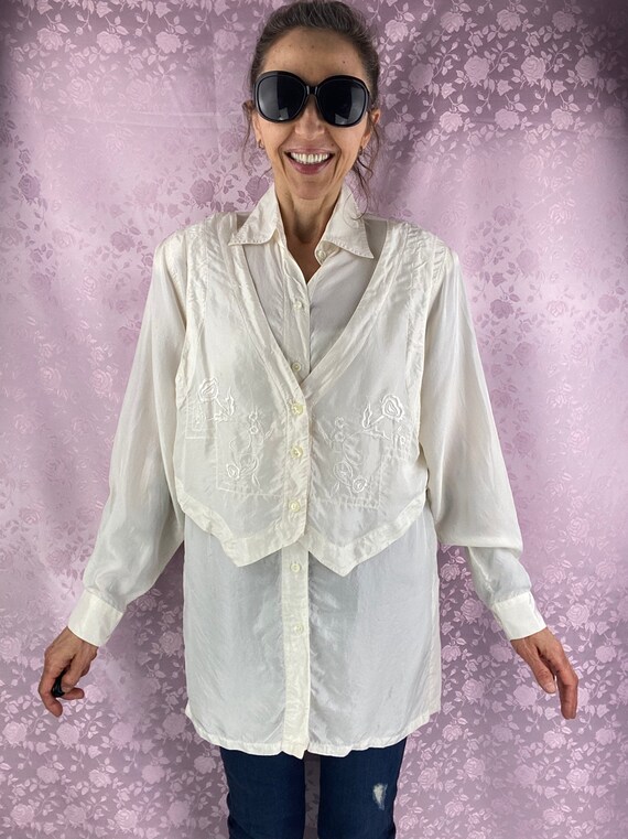 Vintage silk shirt Gem