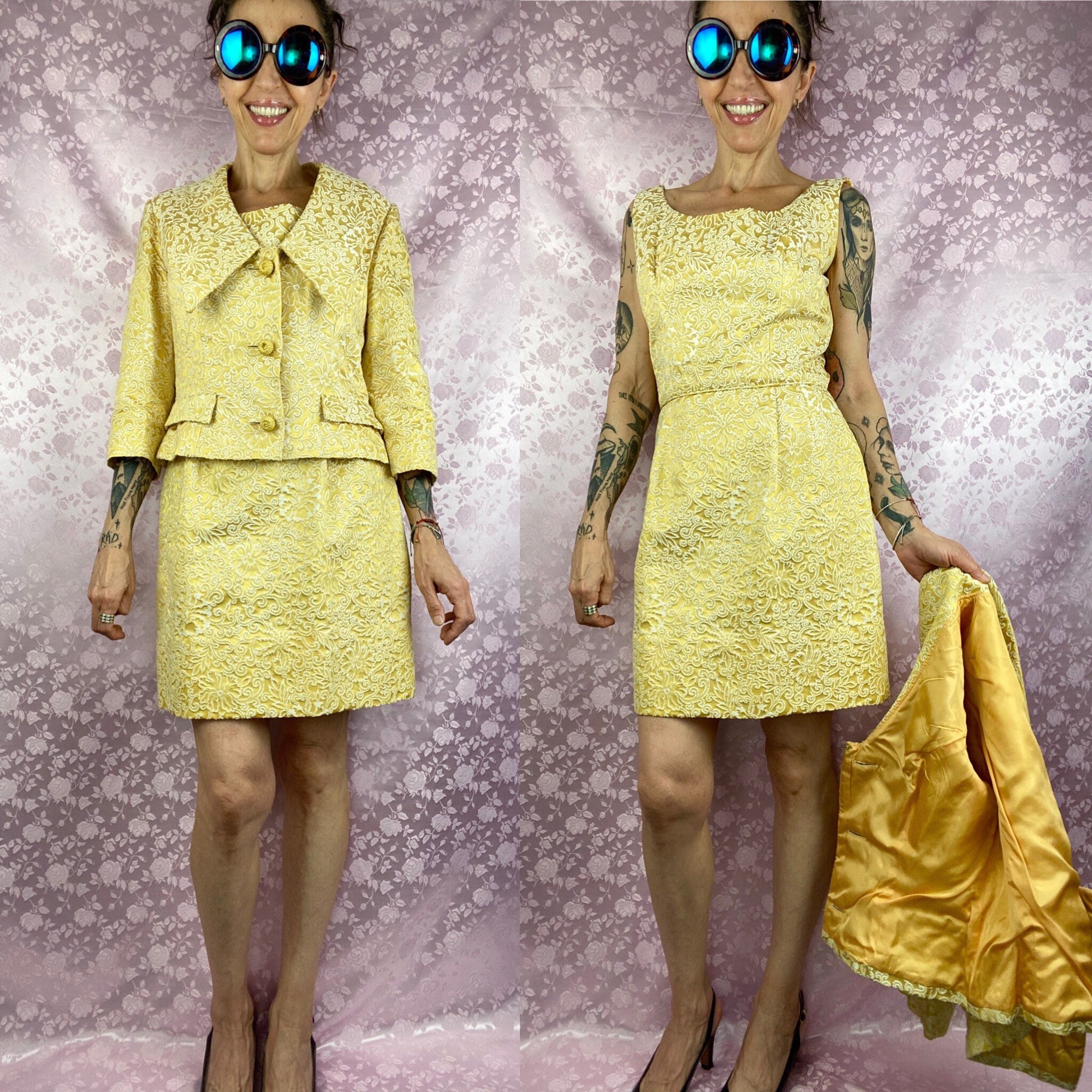 Yellow Jacket Dress - Etsy