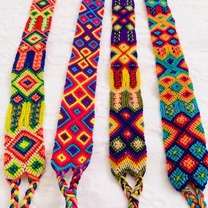 Boho Mexican chic Summer textil tassel Handmade Hat strap, Mexican folk rainbow belt, hippie friendship gifts