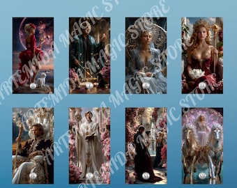 Artemida Divine Tarot Deck, dunkles mystisches Tarot mit PDF Ratgeber, 78 Karten, Mattes Soft Touch Finish, spirituelles Geschenk