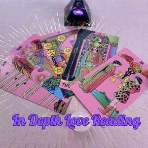 In Depth Love Reading, 5 Cards, Very Detailed Tarot Reading, Psychic Love Reading, Love Predictions, Soulmate Reading, Relationship Tarot