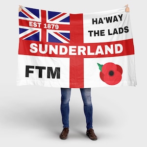 Sunderland 5FT x 3FT flag. FREE DELIVERY. Brand New