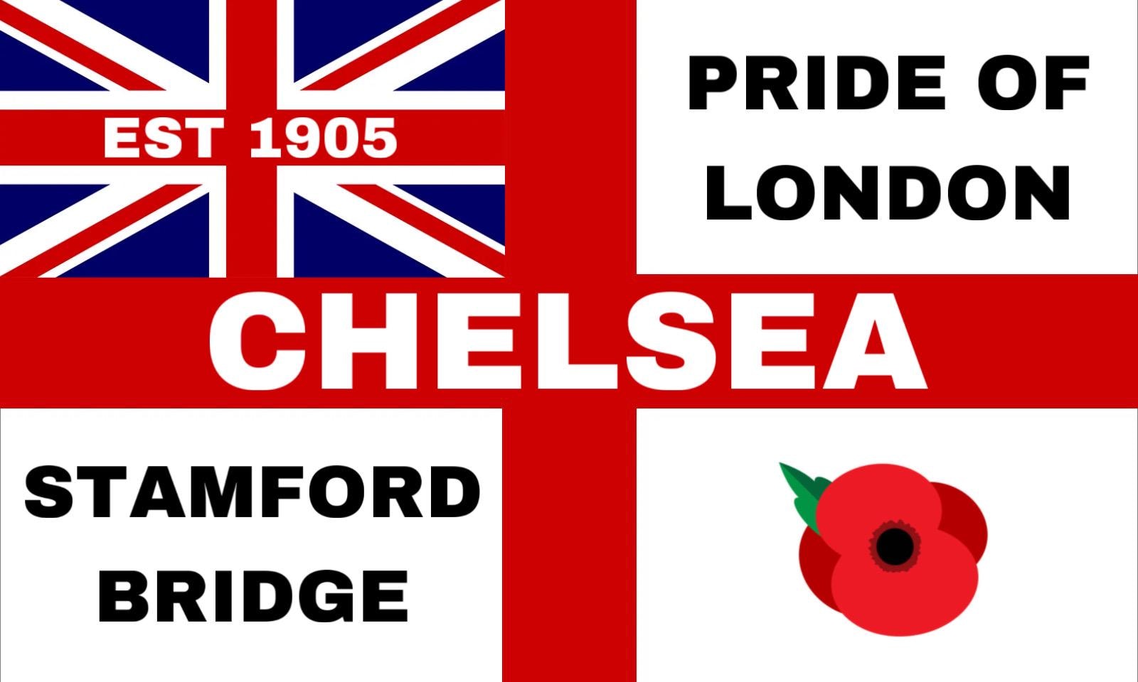 Chelsea FC Bandiera Grande Crestata Ufficiale (5 Piedi X 3 Piedi - Foto 4