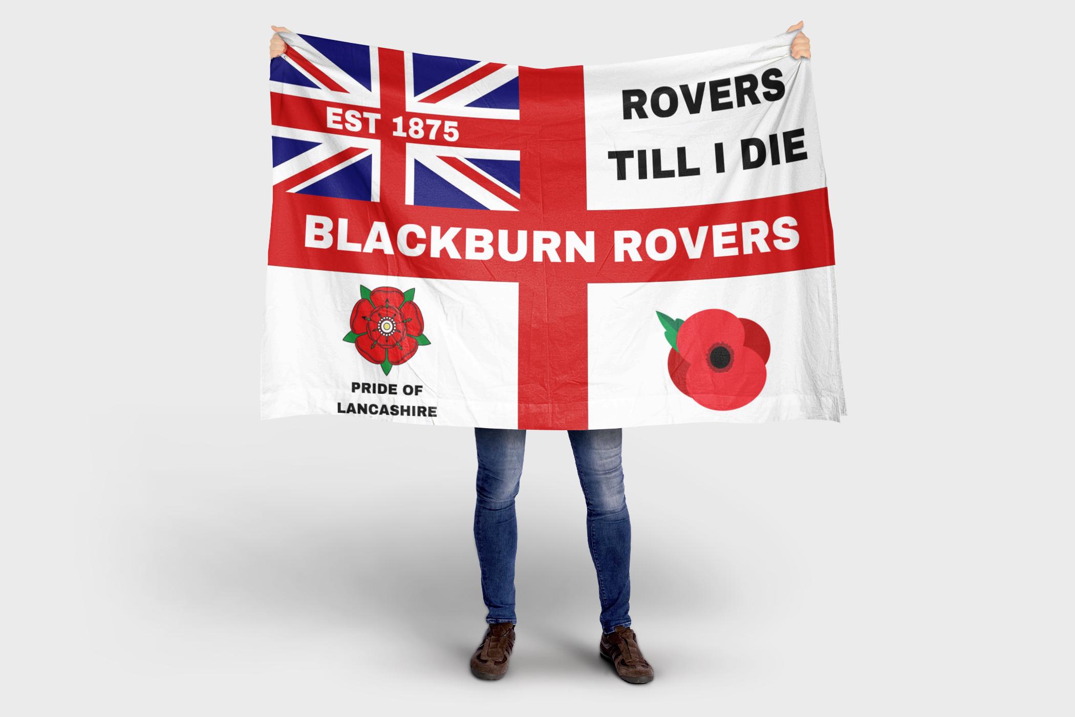 Fanion / Pennant Blackburn Rovers FC - Format 9x11 Cm, Club Anglais - Collection Football
