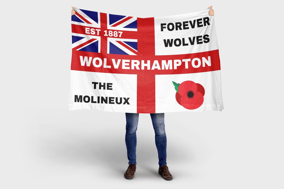 Wolves Flag. 5FT X 3FT. FREE DELIVERY. Wolverhampton Wanderers Flag. - Etsy