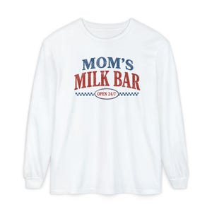 milk bar breastfeeding shirt maternity clothes postpartum gift fall maternity shirt pregnant wife gift mothersdaygift comfortcolors image 4