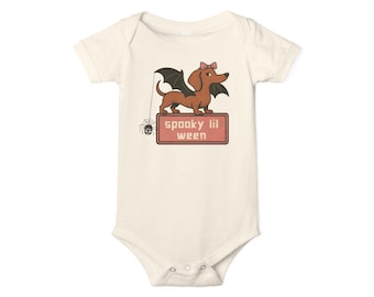 Spooky Lil Ween Halloween Dachshund Infant PJ Weiner Dog Gifts Weenie Dog Pajamas Baby Shower Gift Wiener Dog Baby Clothes Gift Doxie Mom