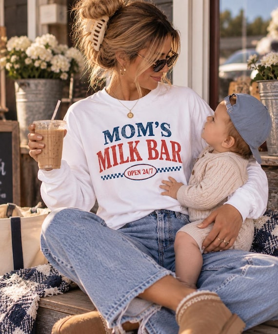 milk bar breastfeeding shirt maternity clothes postpartum gift fall maternity shirt pregnant wife gift mothersdaygift comfortcolors