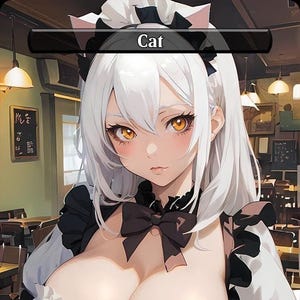 1/1 Cat | Token Anime Proxy | Waifu Style Card