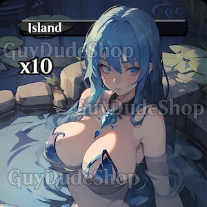 Basic Island x10 Land Bundle Mtg Proxy Anime Waifu