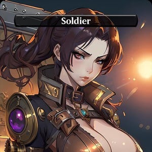 Artifact Soldier Token | Anime Proxy | Waifu Style Card
