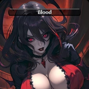 Blood Token | Anime Proxy | Waifu Style Card