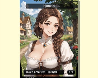 Anime Inspired Human Token | Token Proxy | Waifu Style Trading Card