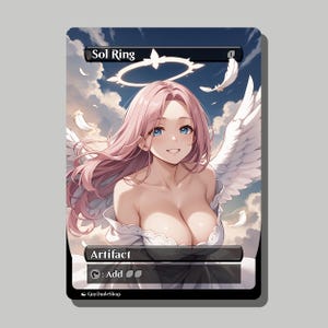 Anime Inspired Sol Ring Proxy | Waifu Style Trading Card Proxy