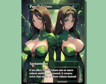Anime Inspired Parallel Lives | Waifu Style Trading Card Proxy