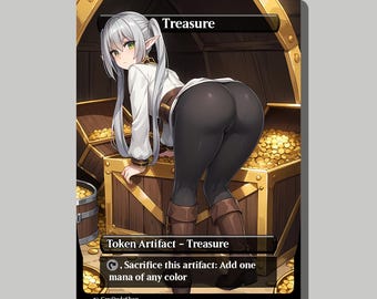 Treasure Token | Anime Alternate Art | EDH Proxy Card