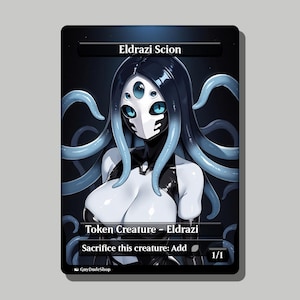 Anime Inspired Eldrazi Scion | Token Anime Proxy | Waifu Style Trading Card