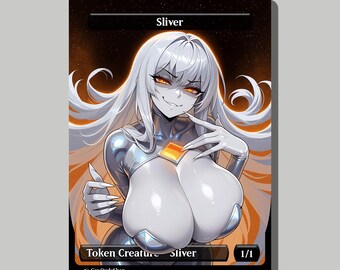 Anime Sliver Token  | Waifu Style Trading Card Proxy | Alternate Art