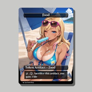Food Token | Anime Alternate Art | EDH Proxy Card