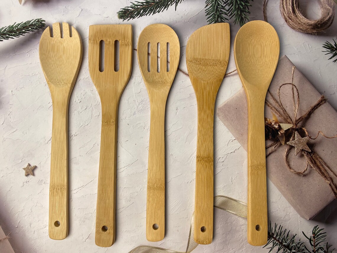 Pokémon Bamboo Spoons Cooking and Serving Utensils Set Etsy