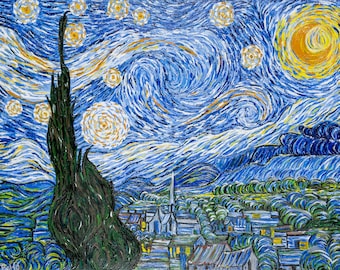 Stairy night insp. by Vincent van Gogh