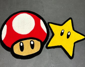 Super Mario Mushroom and Yellow Star