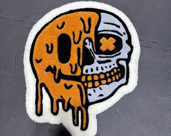 Drip Gold Smiley/Skull Face Rug